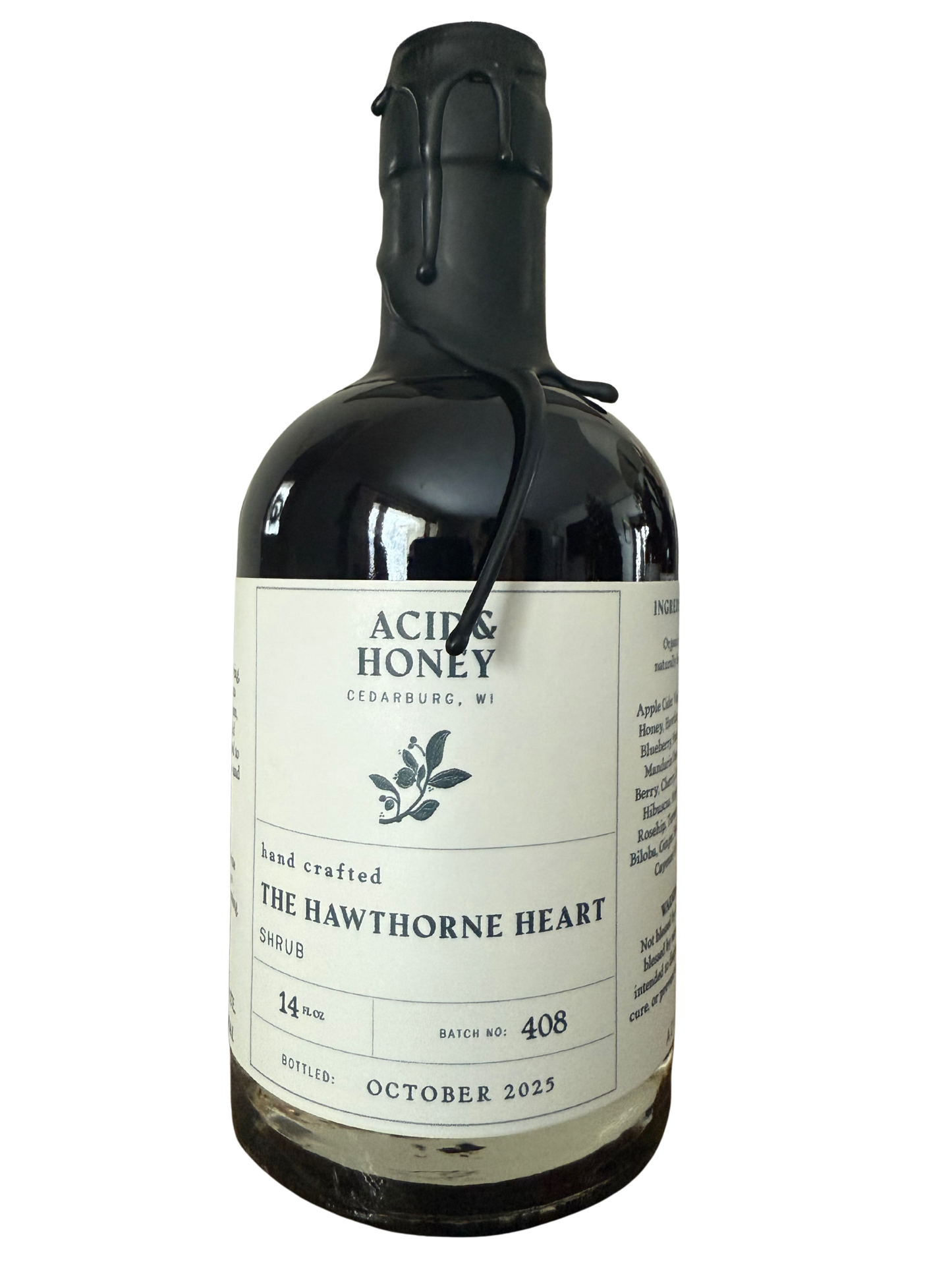 The Hawthorne Heart – Functional Heart Wellness Shrub with Adaptogens & Mushrooms