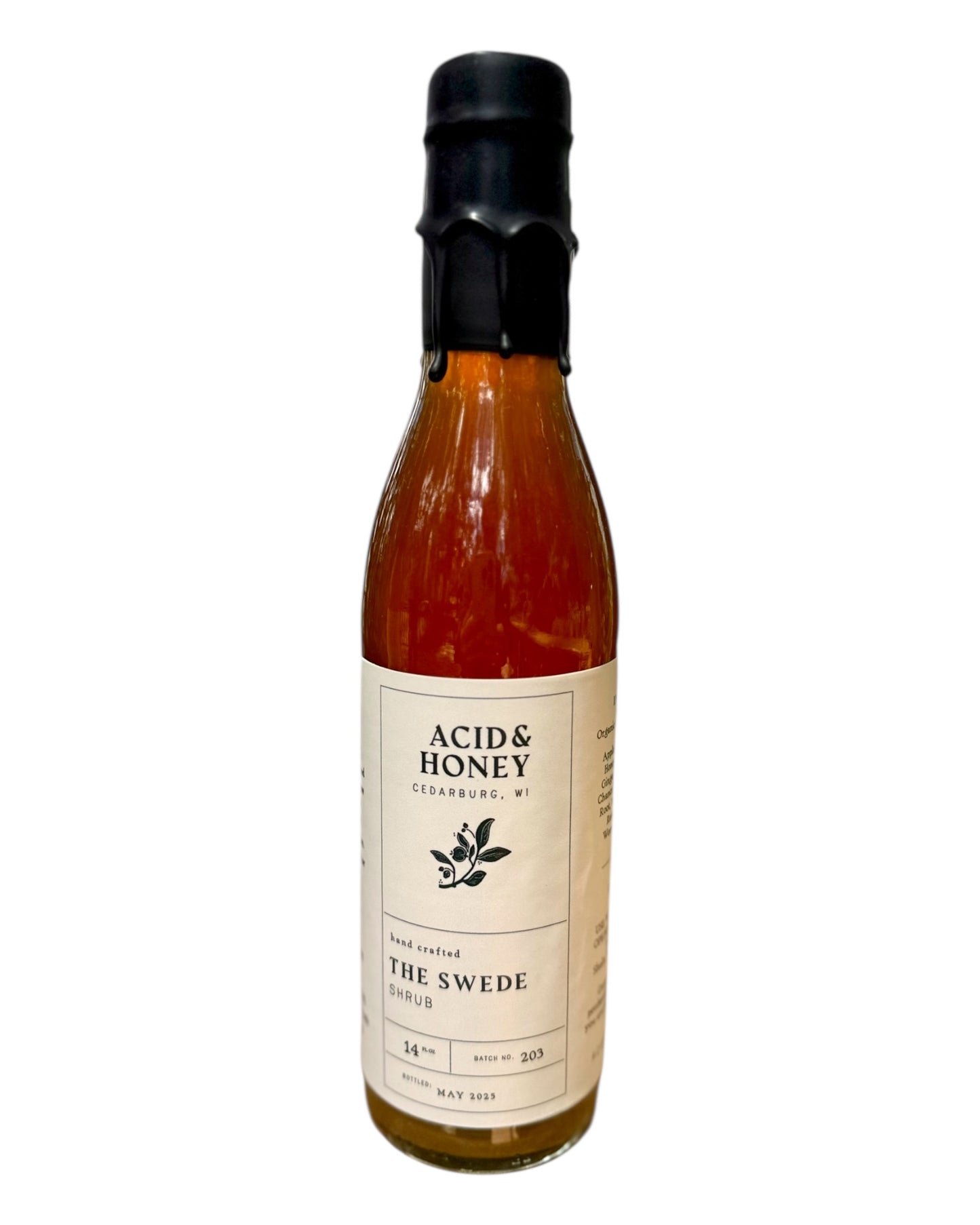 The Swede Detox Shrub – Organic Botanical Drinking Vinegar for Digestion, Cleansing & Daily Wellness. Reset