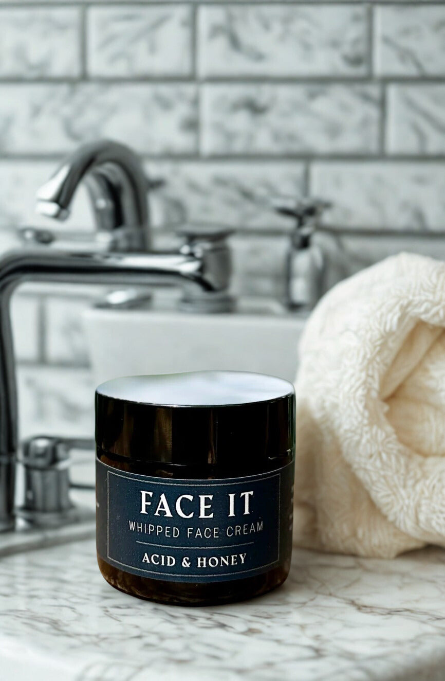 Face It. Whipped Tallow Face Cream – Natural Skincare Moisturizer with Emu Oil, Castor Oil & Botanical Infusions for Anti-Aging Hydration & Barrier Repair
