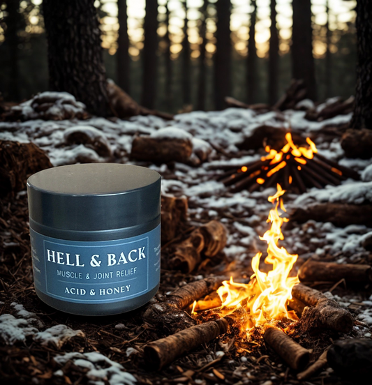 Hell & Back – Fire & Ice Tallow Recovery Balm for Muscle & Joint Relief with Menthol, Arnica, Turmeric & Emu Oil